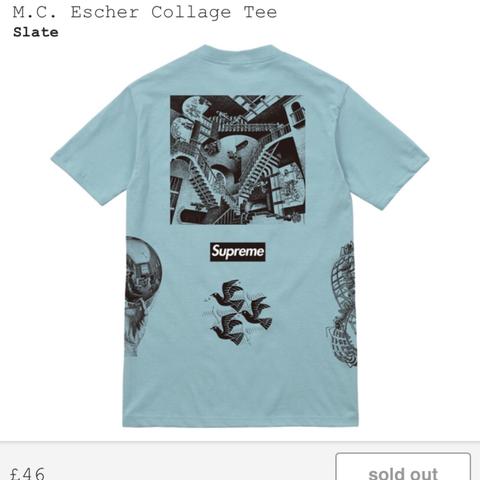 DEADSTOCK Supreme X M.C. Escher Collage Tee Box Logo... - Depop