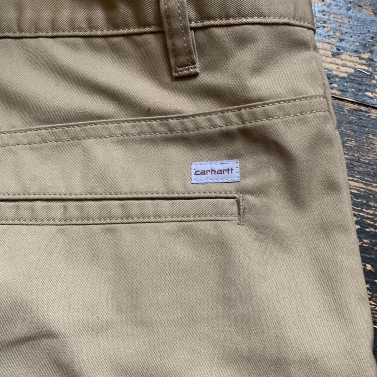 carhartt WIP station pant trousers 32x32 beige mint... - Depop