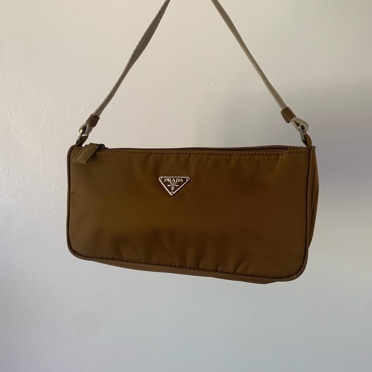 prada brown nylon bag