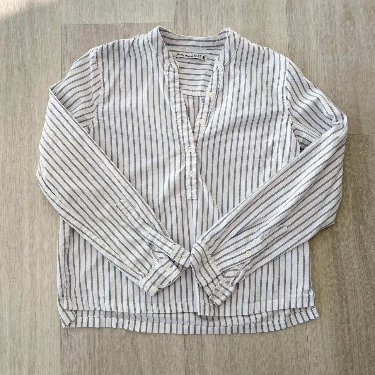 Abercrombie & Fitch Striped Shirt Button up... - Depop