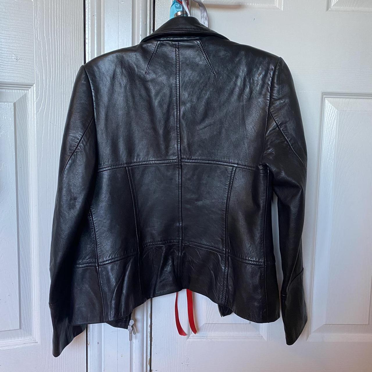 Most stunning vintage real leather jacket from karen... - Depop