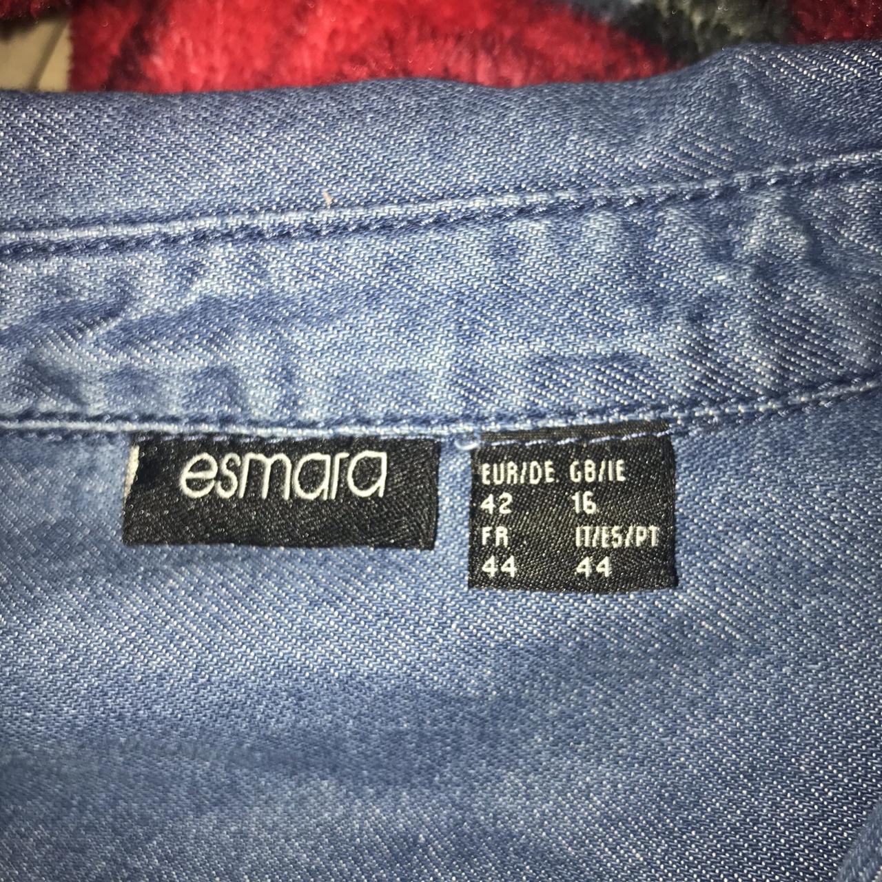 Esmara brand denim shirt, rarely worn. Distressed - Depop