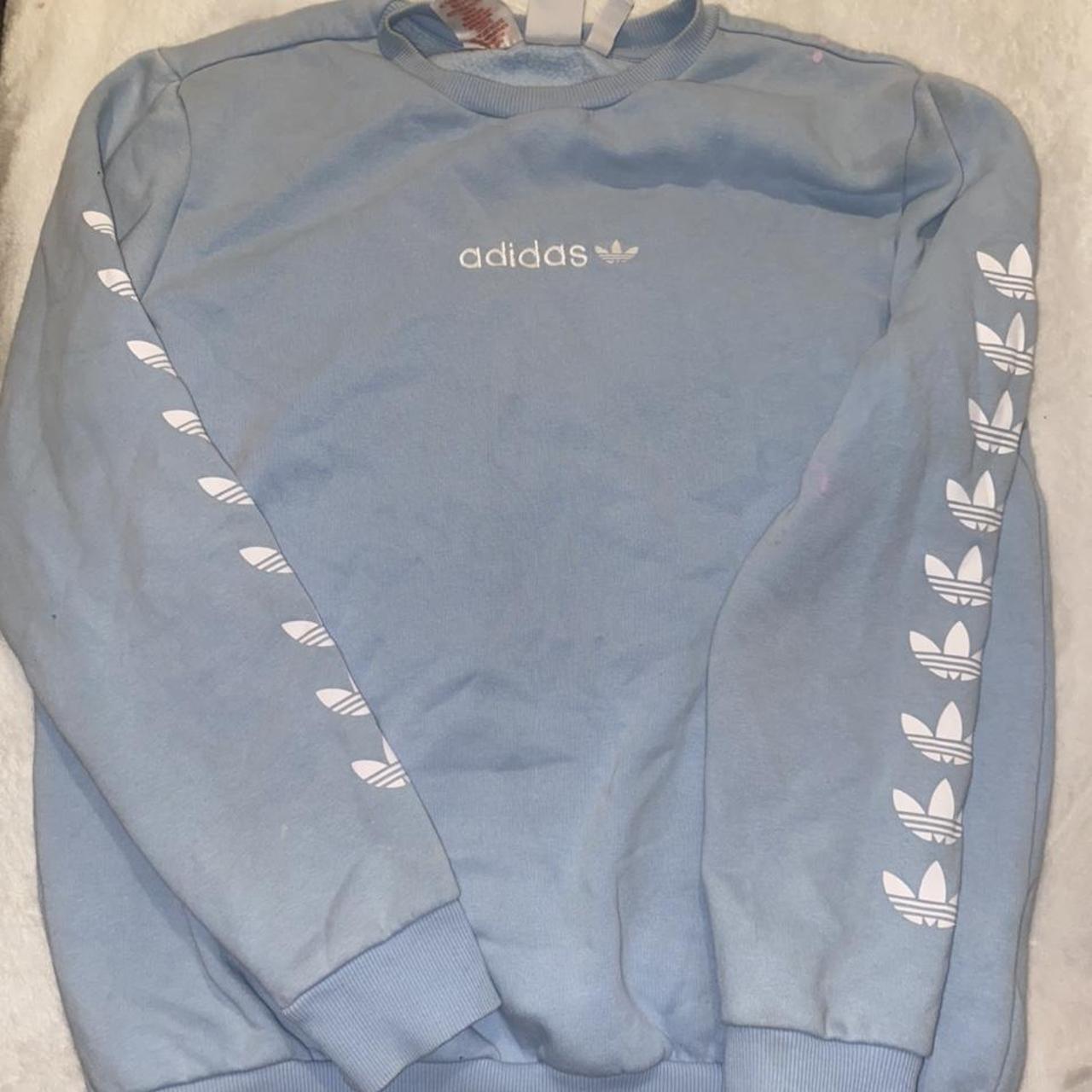 Adidas hoodie size 15-16years has a mark but should... - Depop