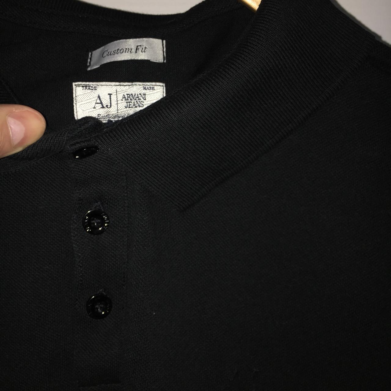 armani jeans long sleeve polo