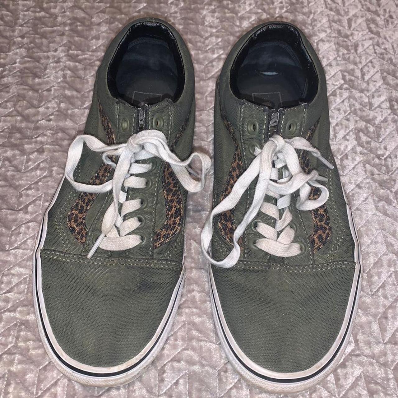 khaki green vans