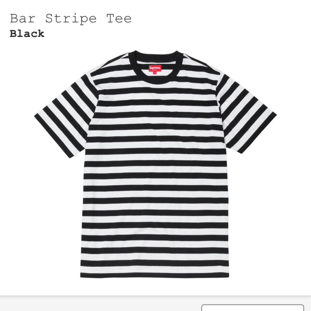 Supreme bar store stripe tee