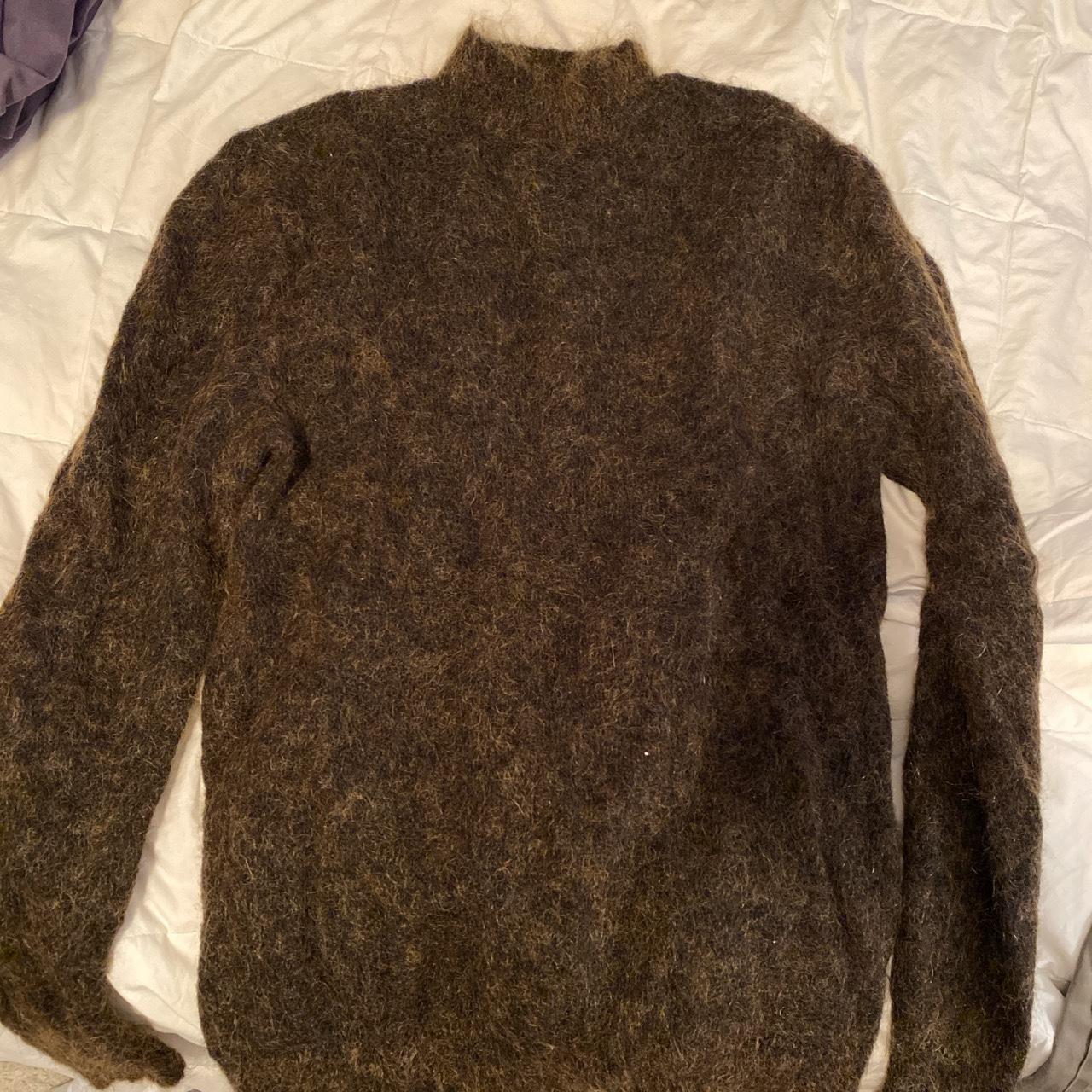 Fuzzy brown sweater from ASOS. The brand is weekday.... - Depop