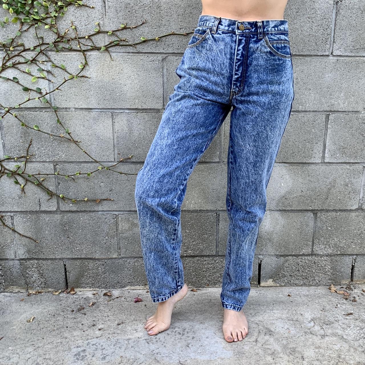 These amazing vintage acid wash jeans are to die... - Depop