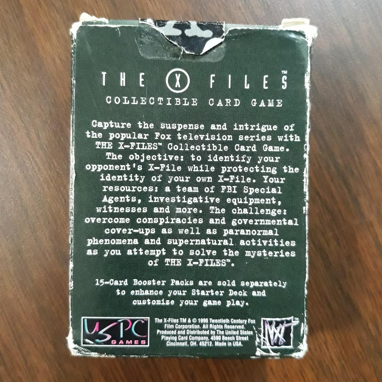 1996 The XFiles Collectible Card Game starter pack!... Depop