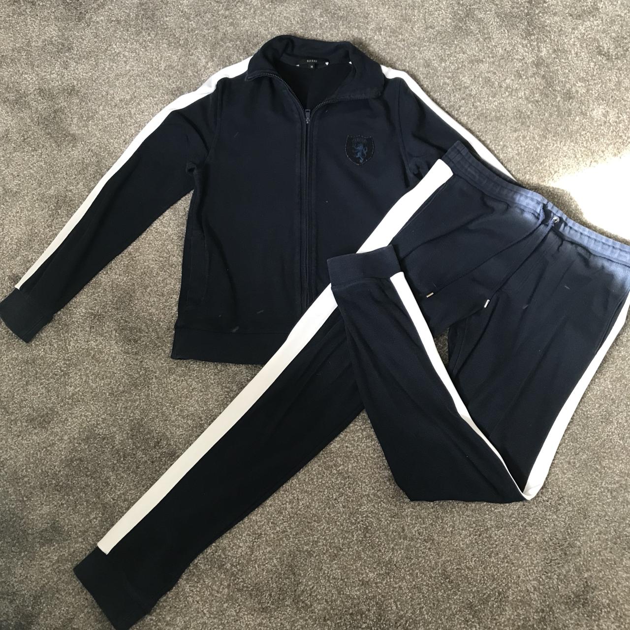 Mens black 2024 gucci tracksuit