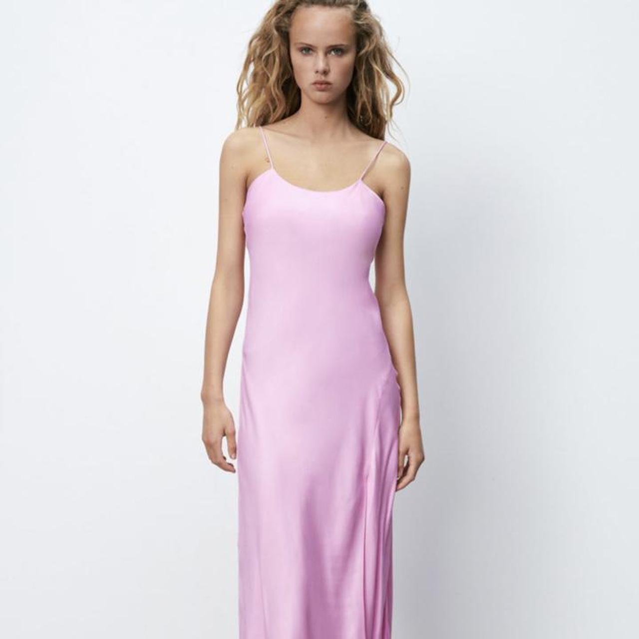 Zara + SATIN CAMISOLE DRESS