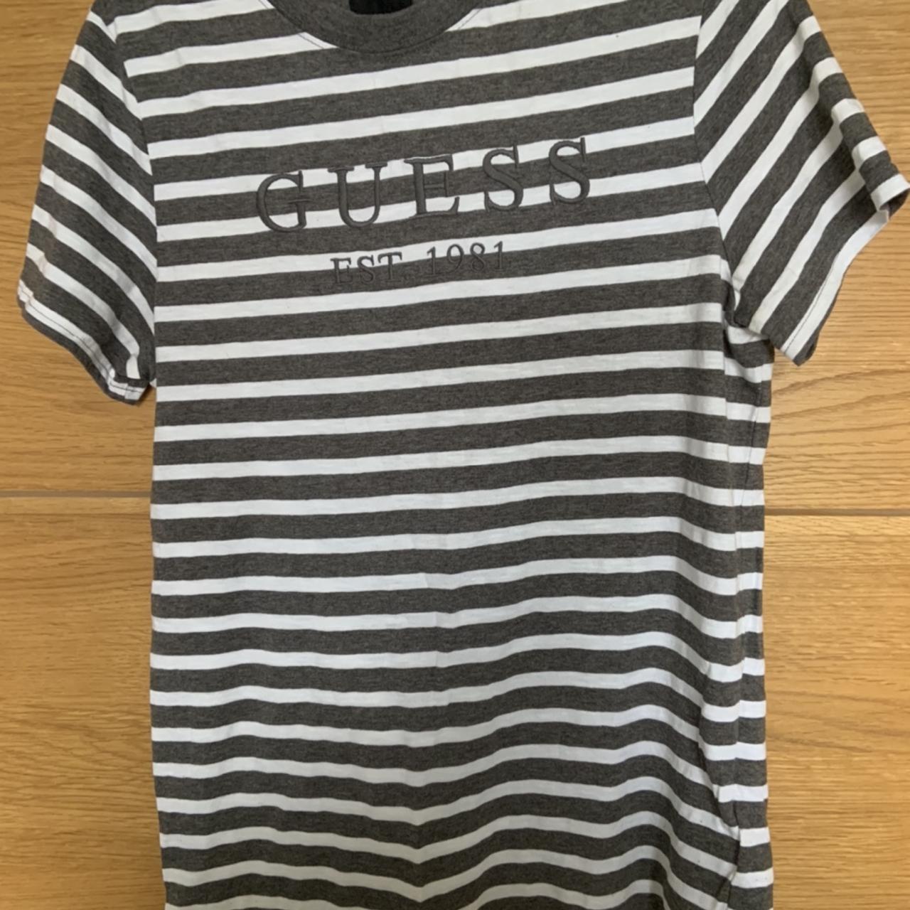 Black striped sales guess shirt