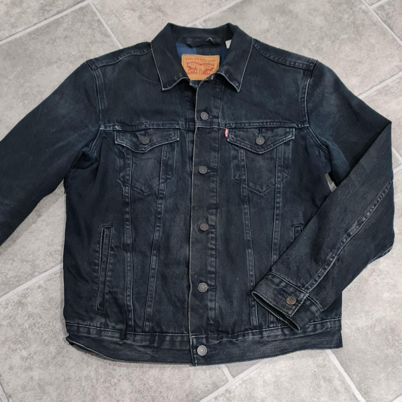 mens black levis jacket