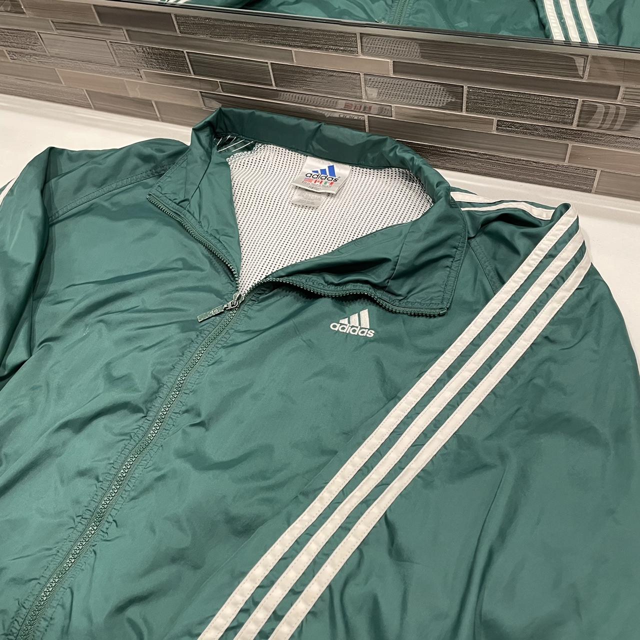 Super rad Adidas Green Track Jacket. Dm for more... - Depop