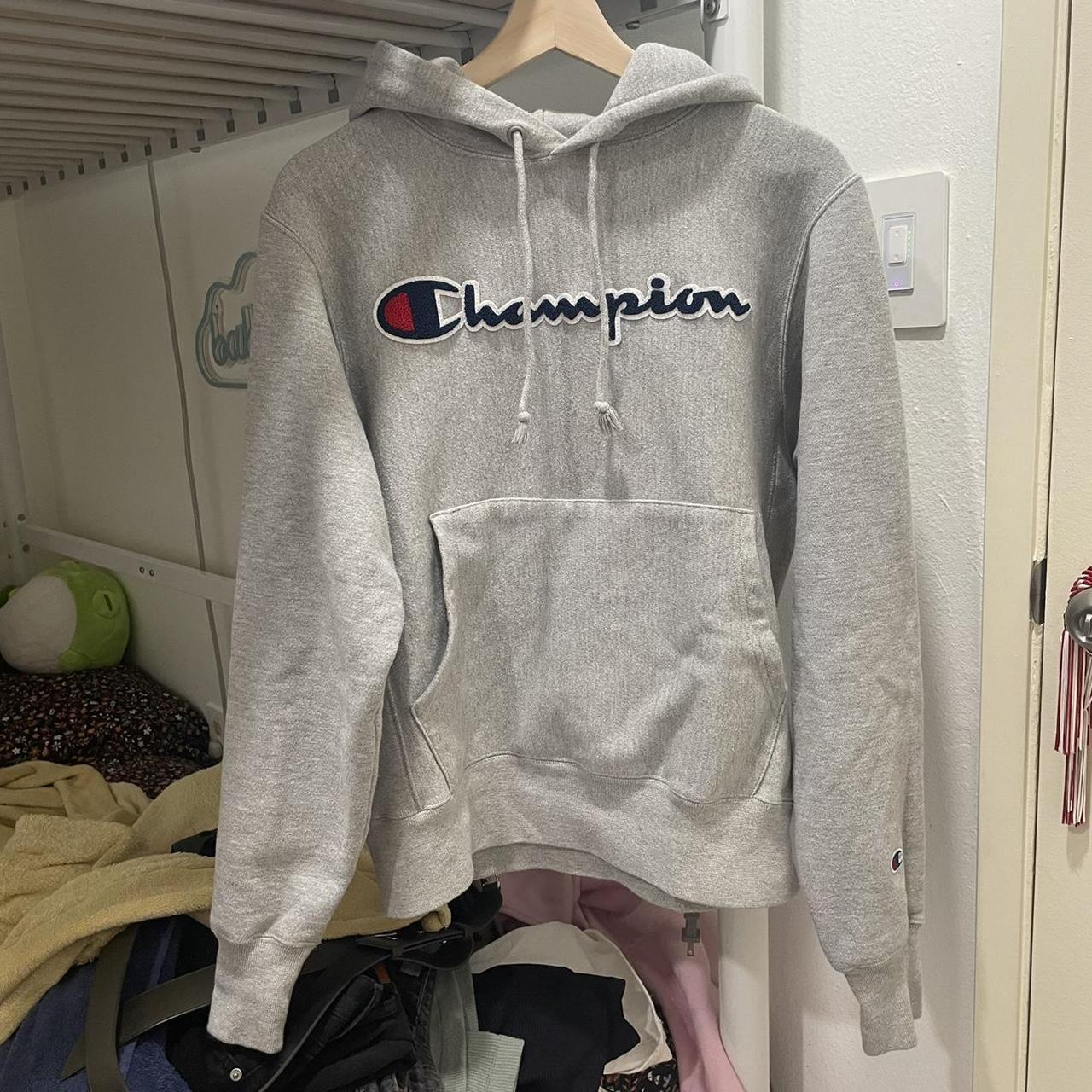 Chenille champion hoodie hotsell