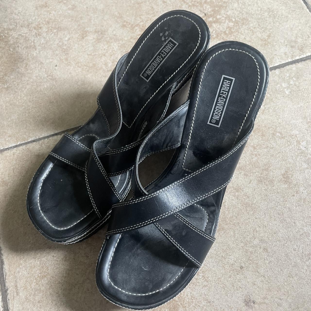 harley davidson wedge sandals