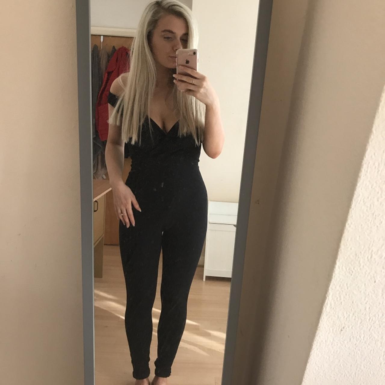 Missguided black bardot jumpsuit items