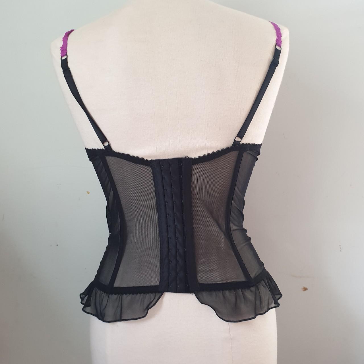 The cutest vintage y2k 90s semi sheer mesh... - Depop