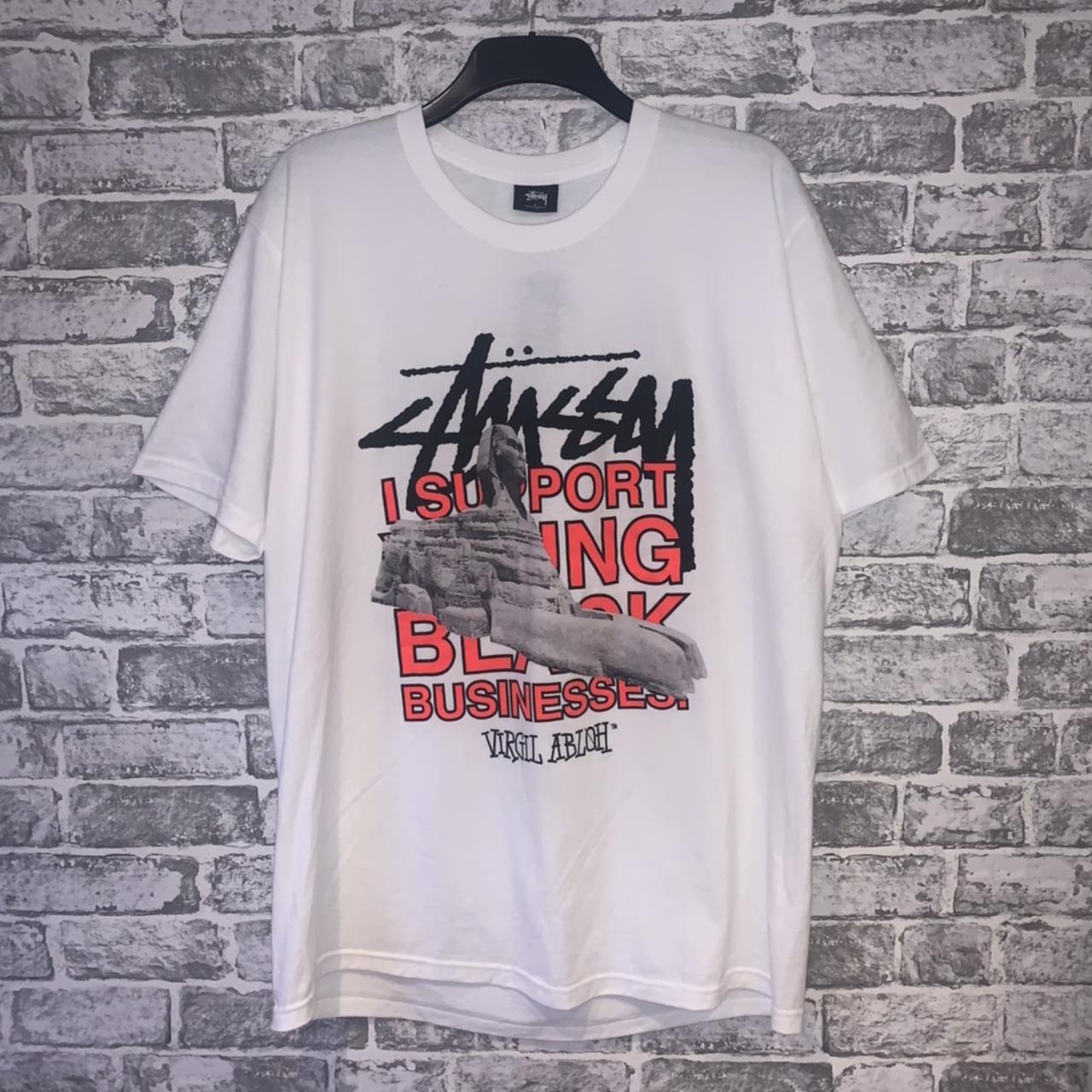Outfit off white stussy virgil abloh 40 years t shirt