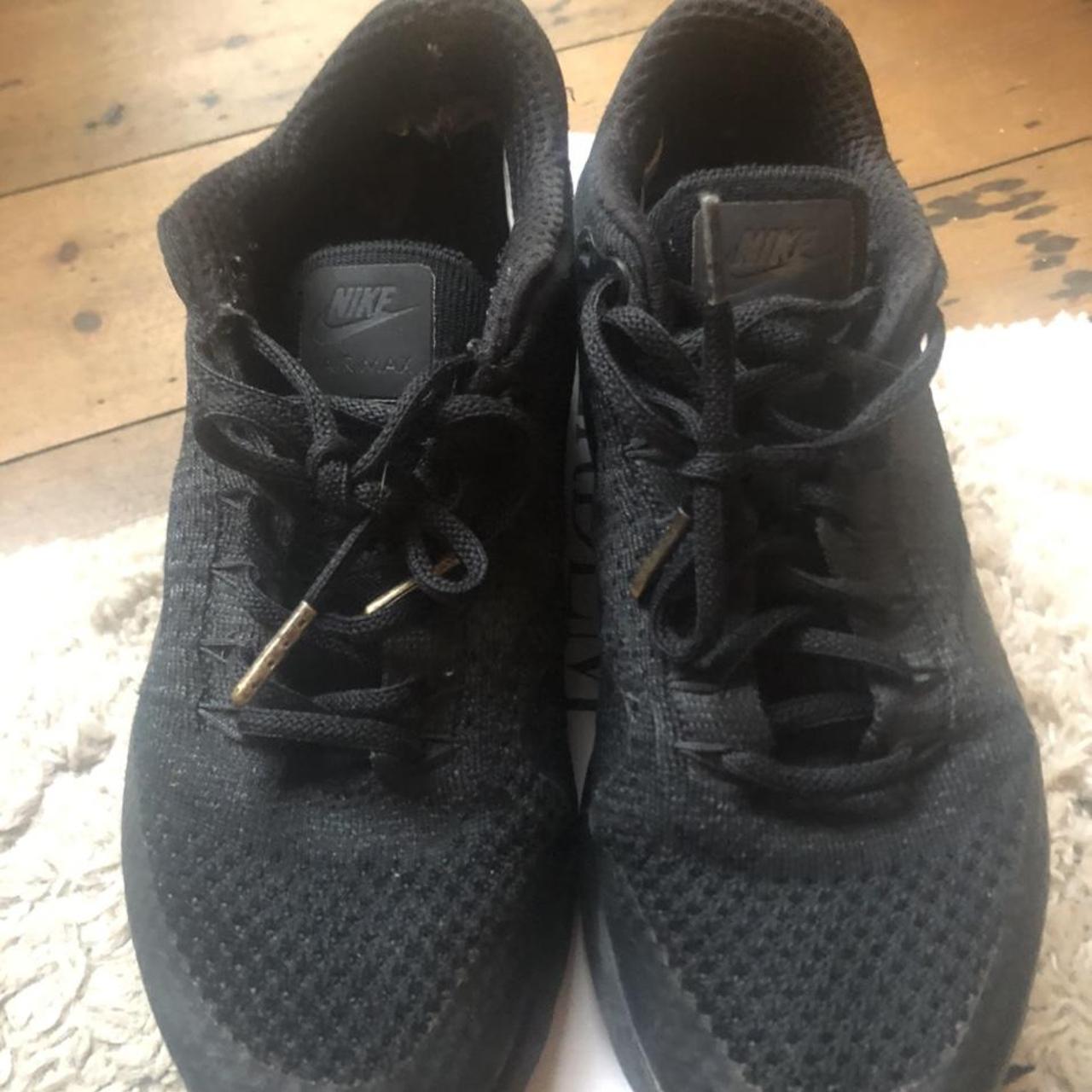 Nike Air Max trainers - black mesh. Super airy and... - Depop