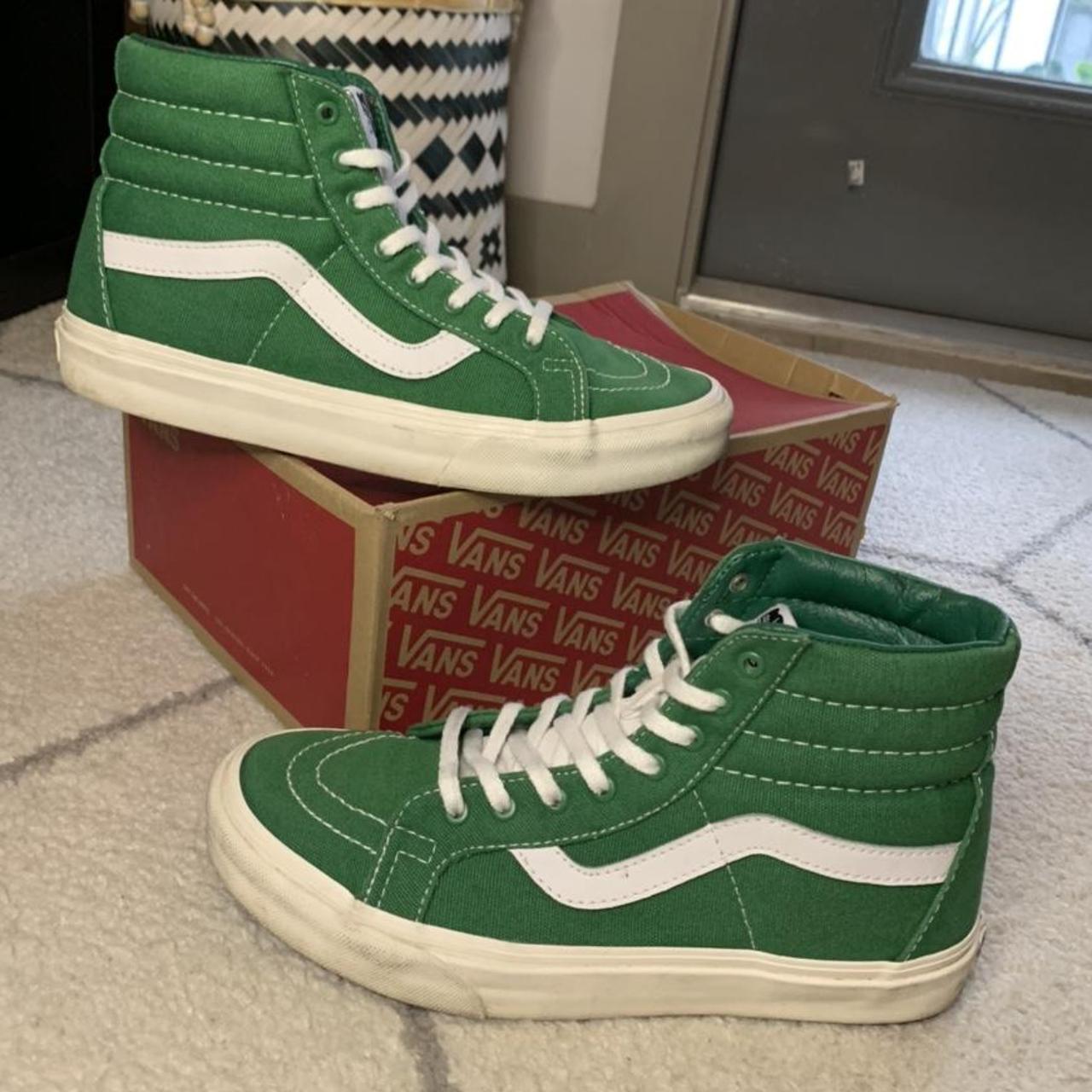 Vans sk8 hi hot sale reissue green