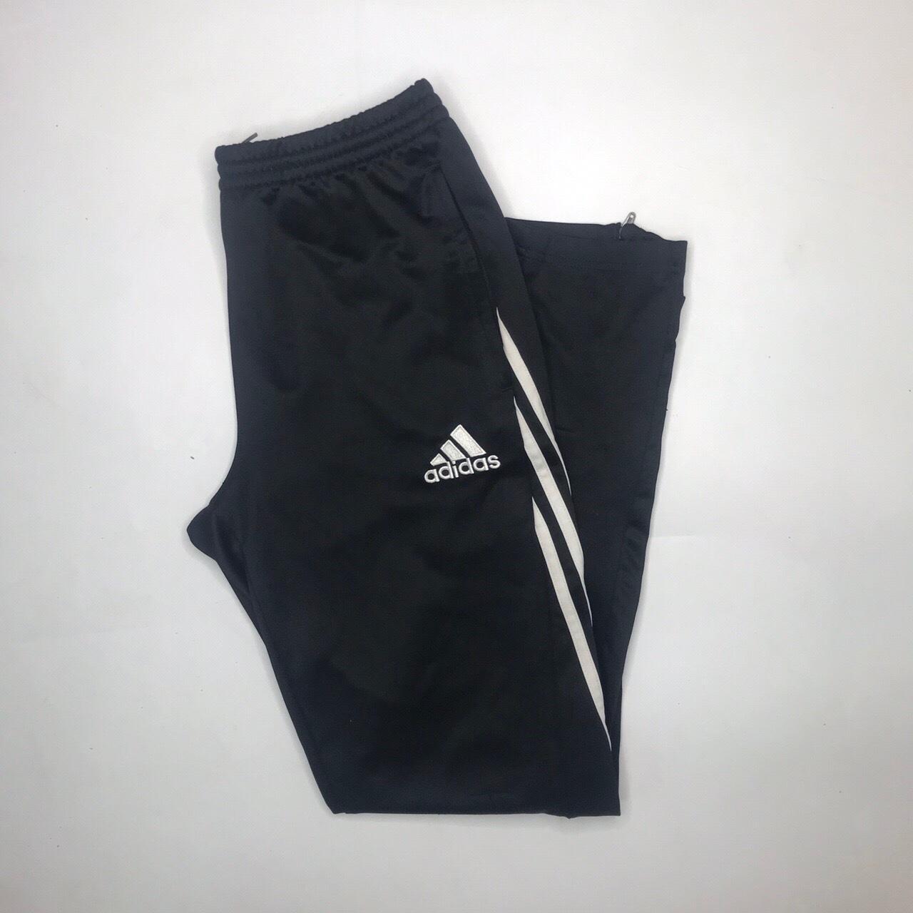 Adidas basic logo Tracksuit Bottoms tracky pants /... - Depop