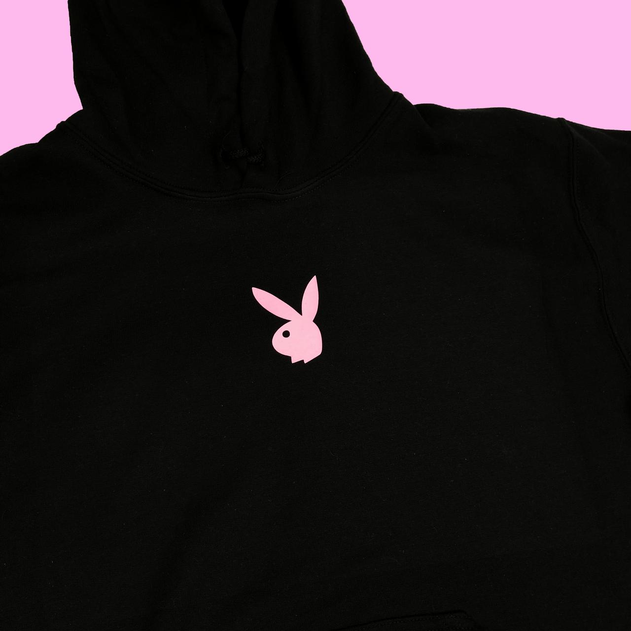 Playboy hoodie 2025 black and pink