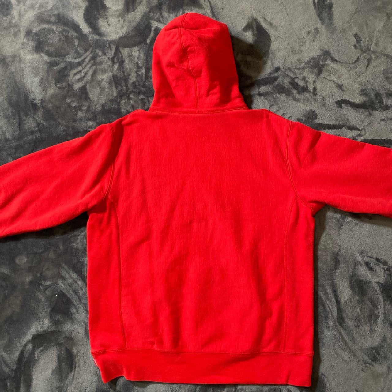 New #Supreme Script hoodie red size small available now in store