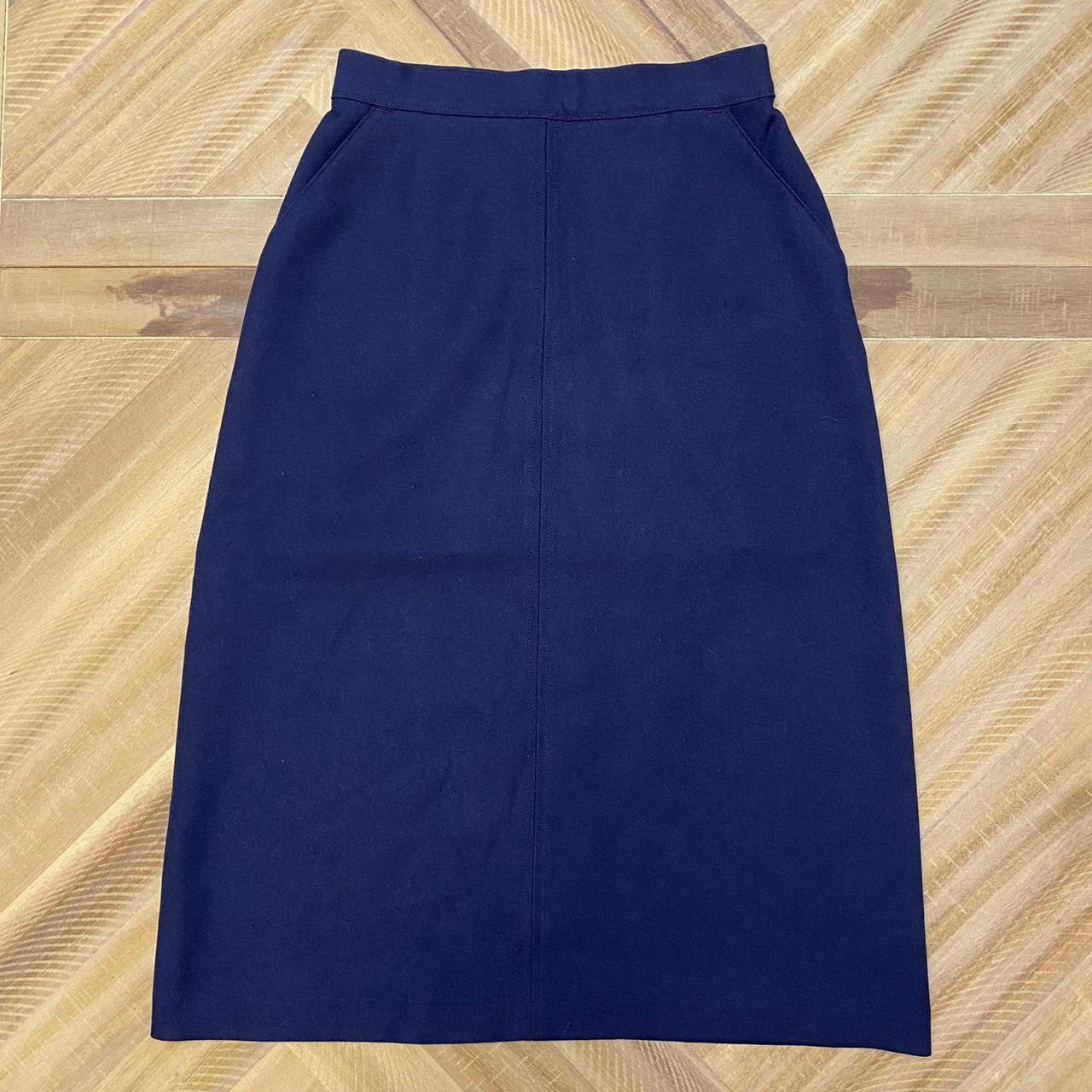 JCPenney Women's Navy Skirt | Depop