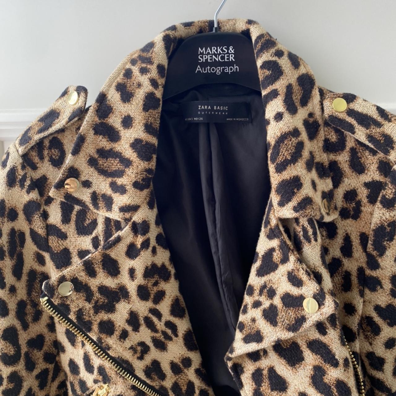 Leopard print coat outlet marks and spencer