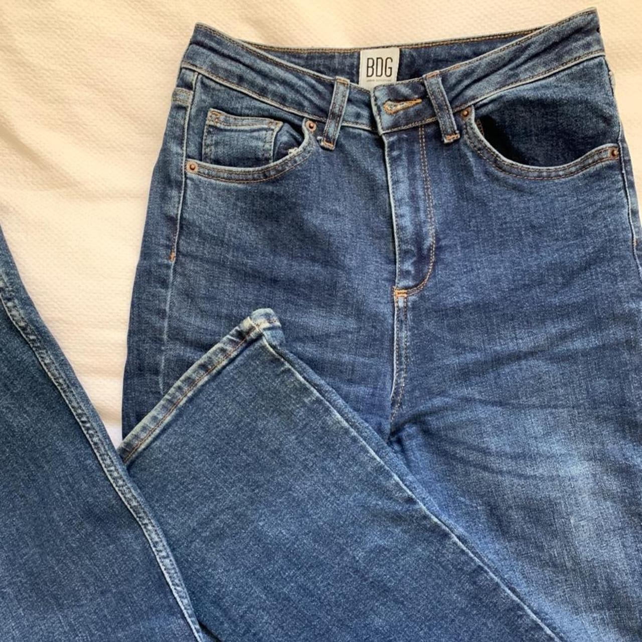 Urban Outfitters Women's Navy Jeans | Depop