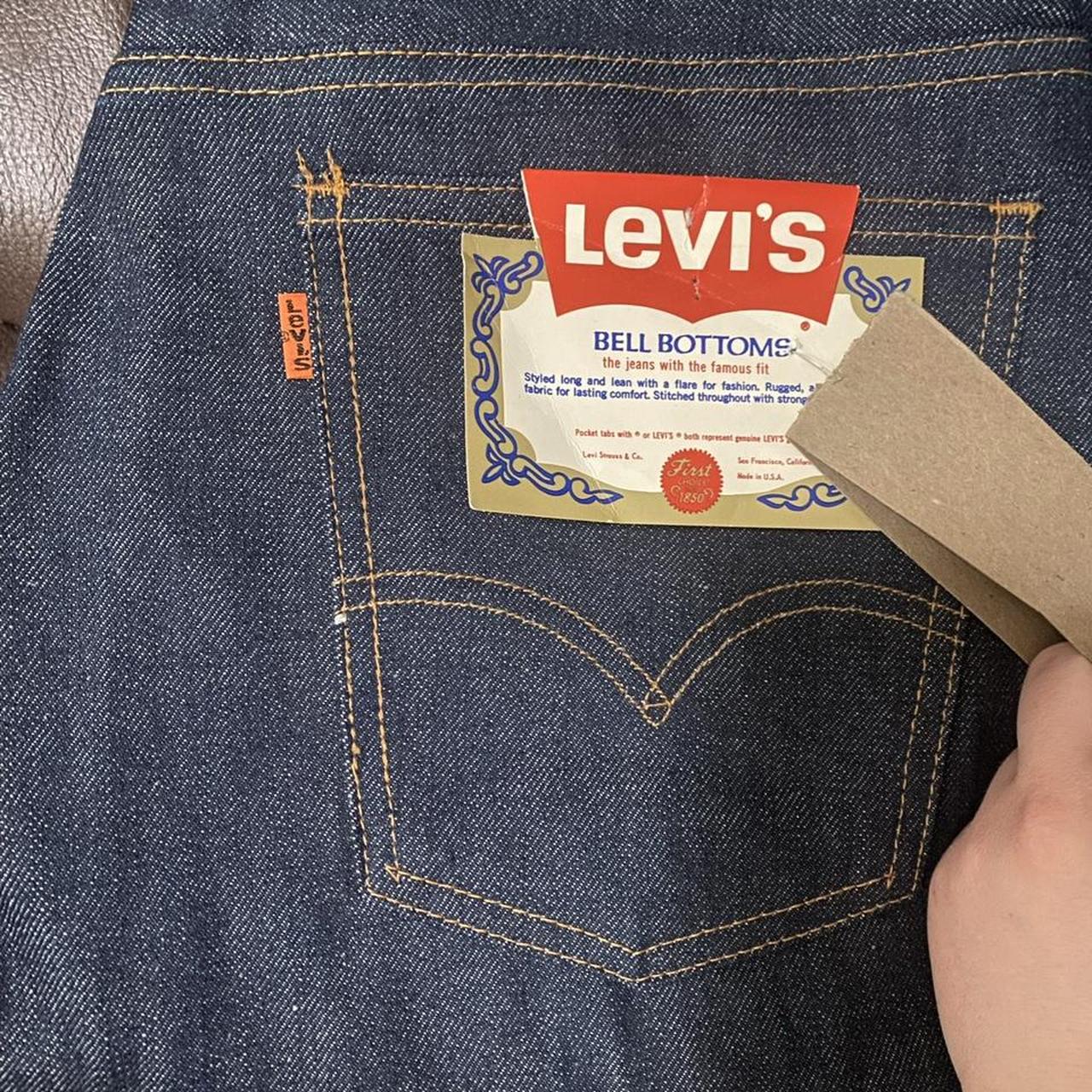 Vtg Nwt Rare Levis Orange Tab 646 0217 Bell Bottom...