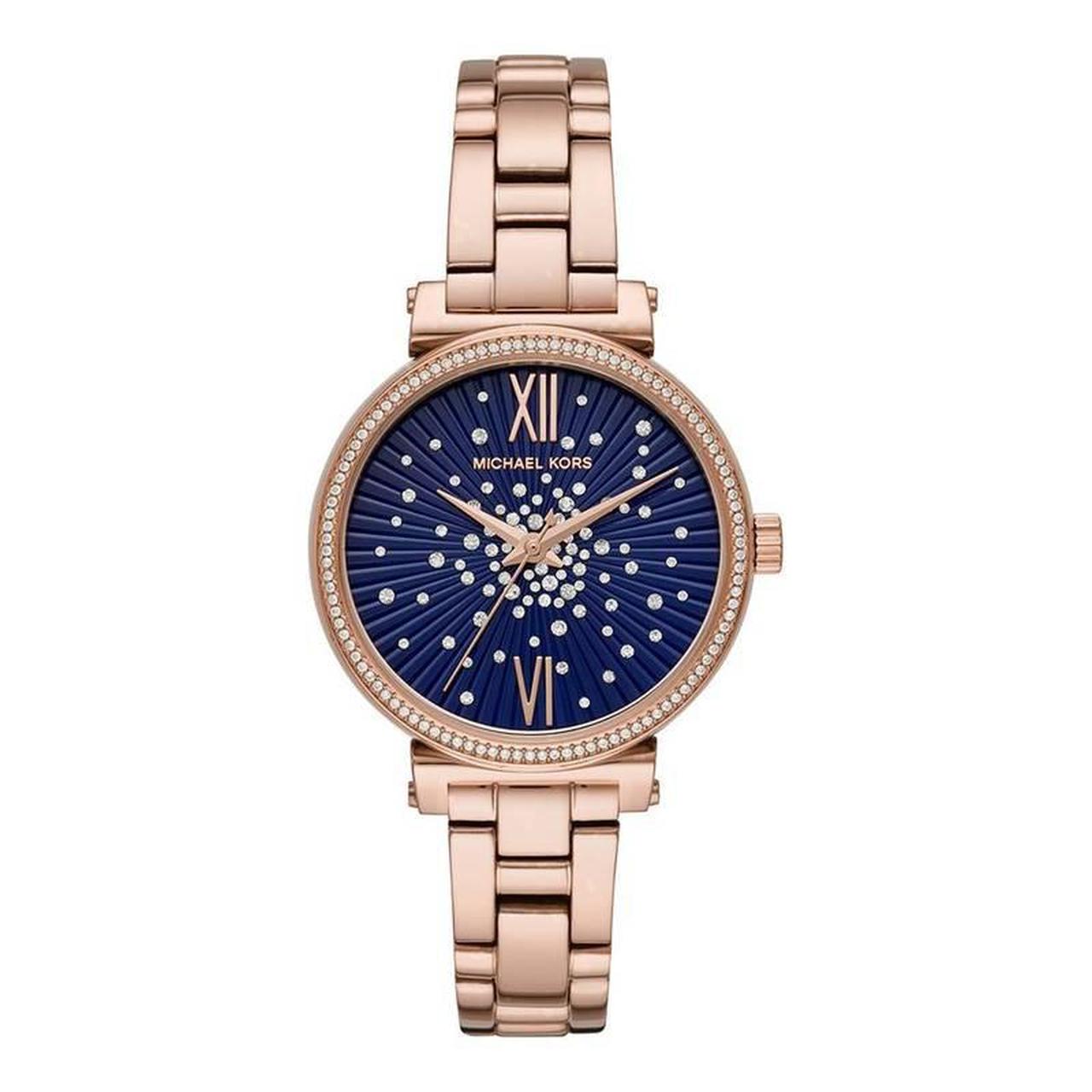 Navy blue discount michael kors watch