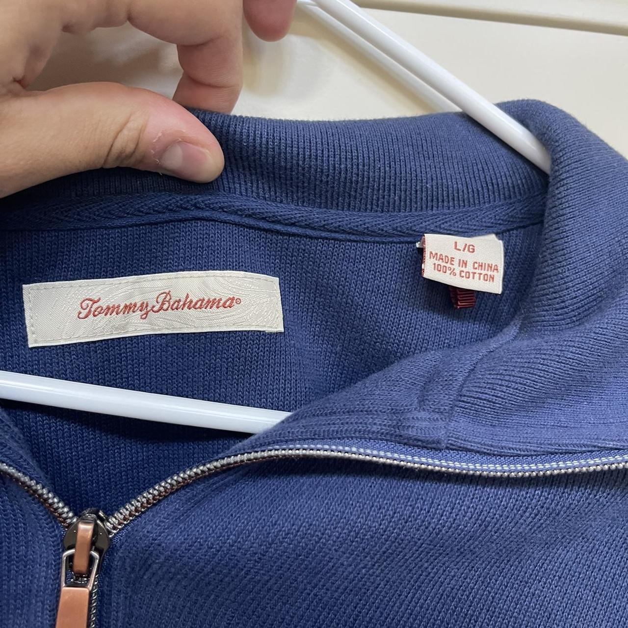 Tommy Bahama Blue Quarter Zip Comfortable Depop