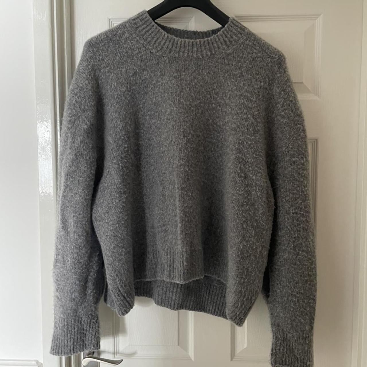 Cole Buxton Knit Sweater - Grey Marl Size L Worn... - Depop