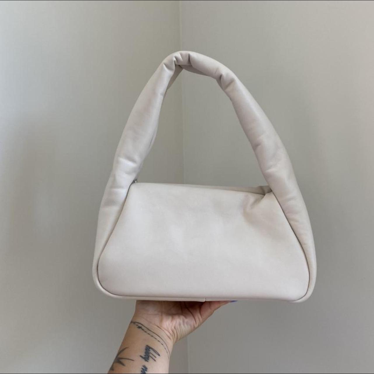 Samo Ondoh mug bag lamb skin in cream • worn 1x... - Depop