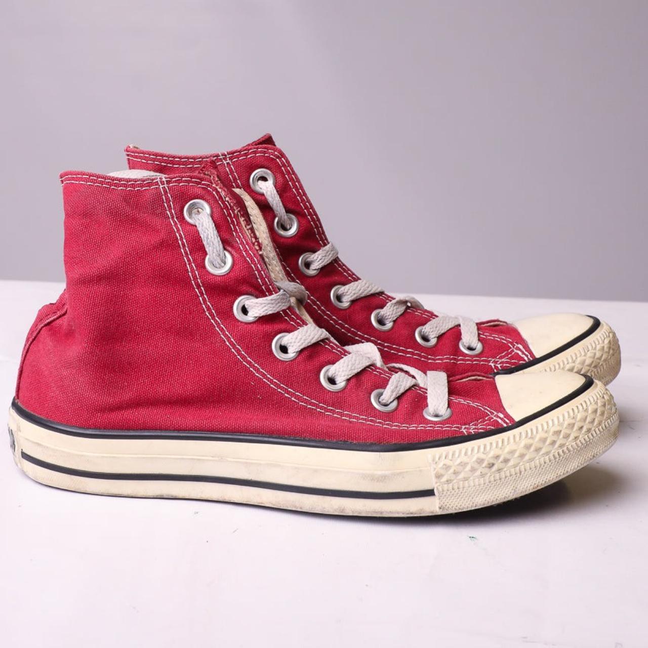 Vintage All Star High Top Converse In Red• Size On... - Depop