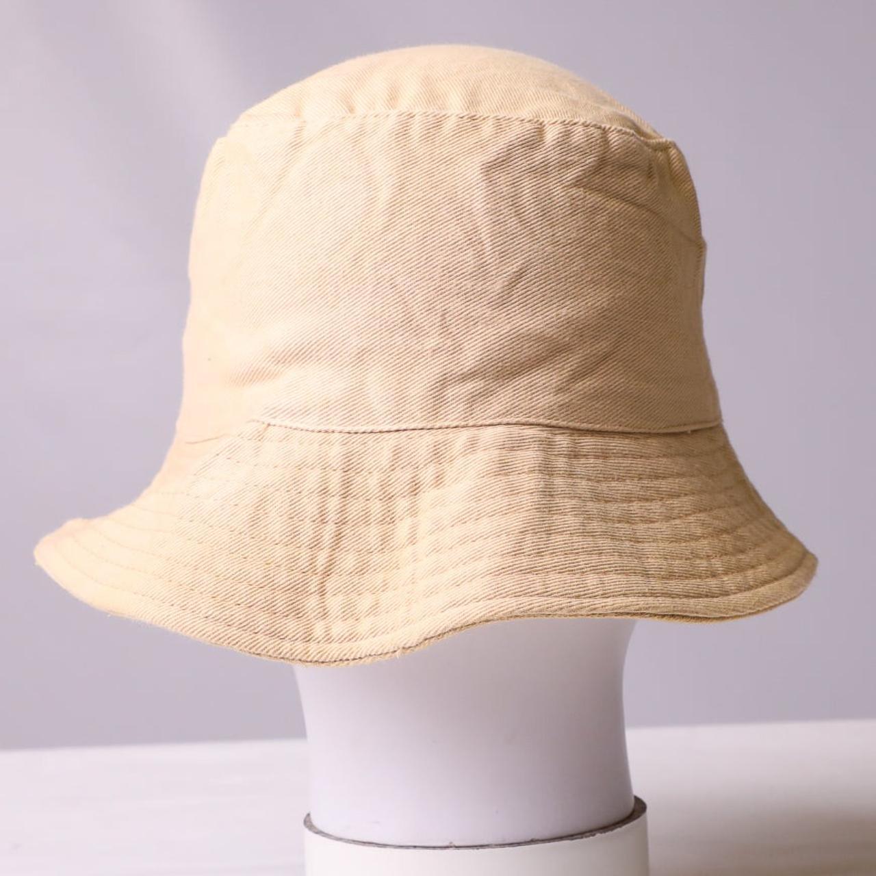 Vintage Mistral bucket Hat in Cream• Estimate Size -... - Depop