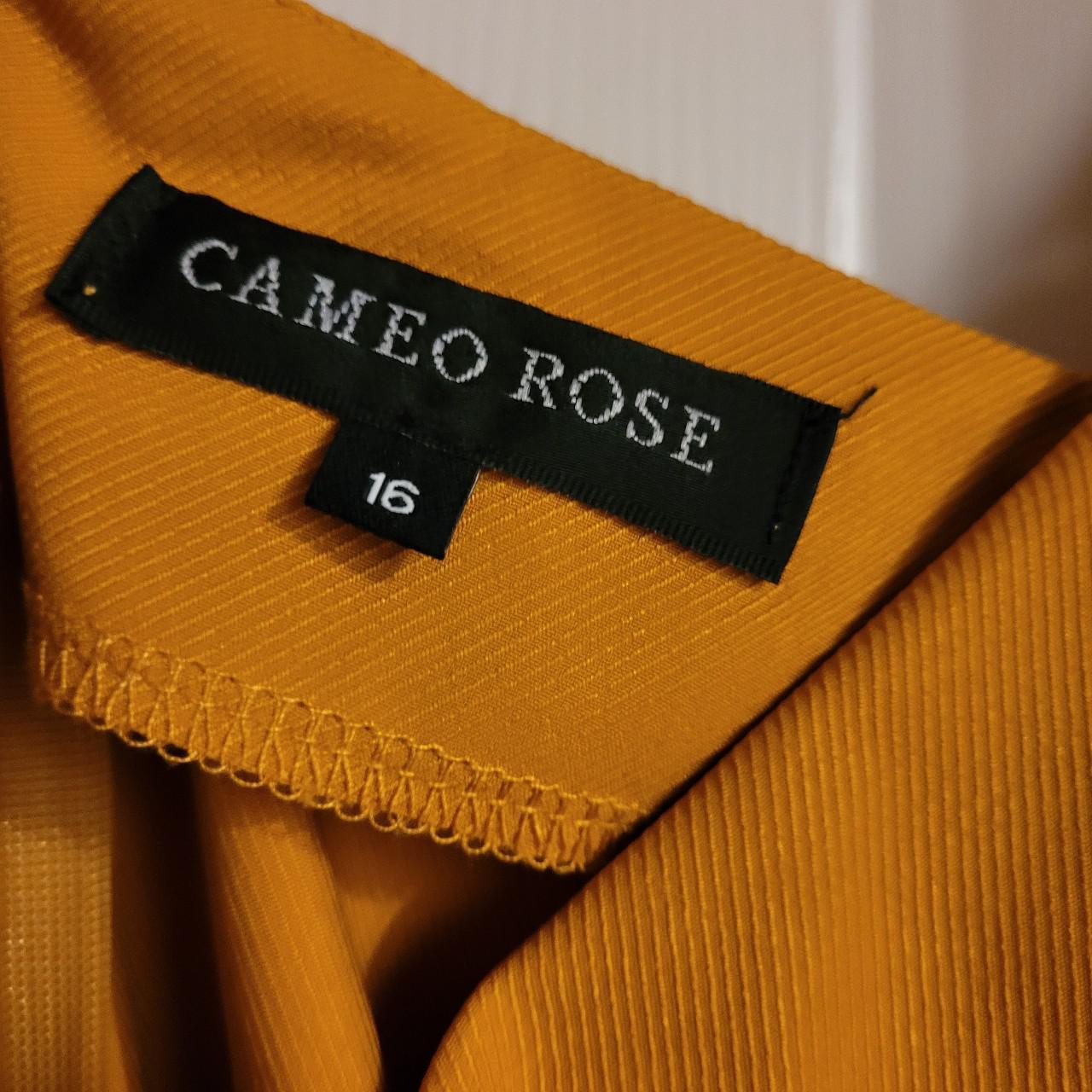 Cameo rose clearance mustard dress