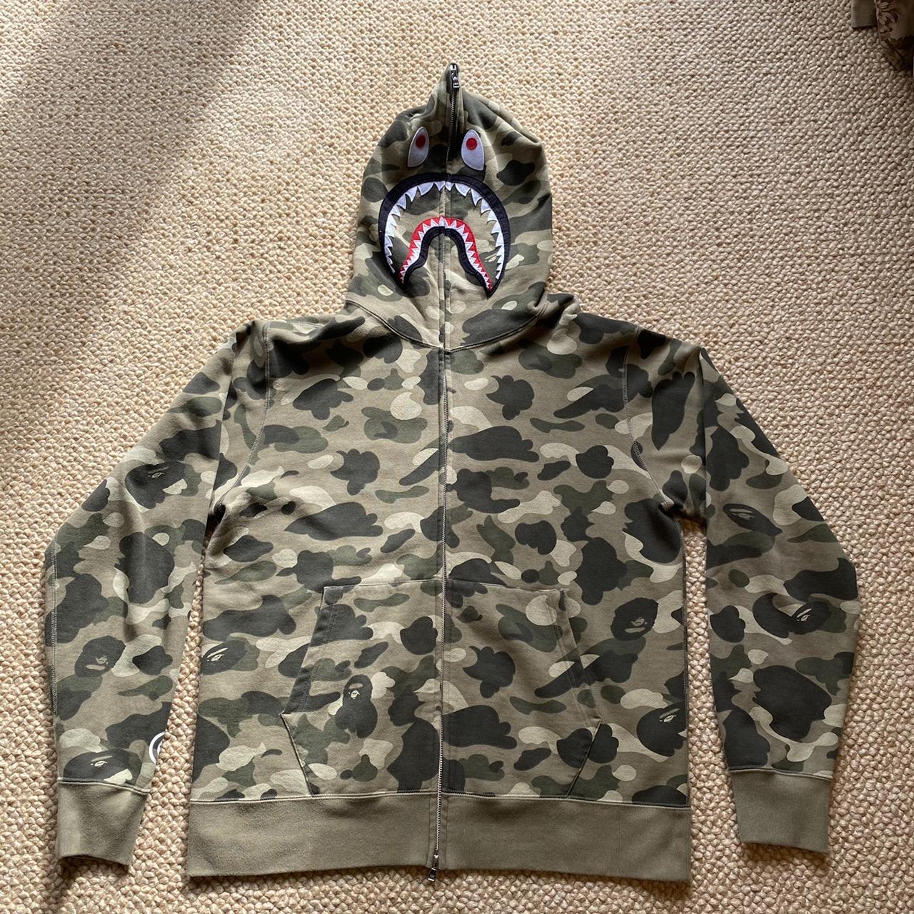 Bape wgm hot sale shark hoodie