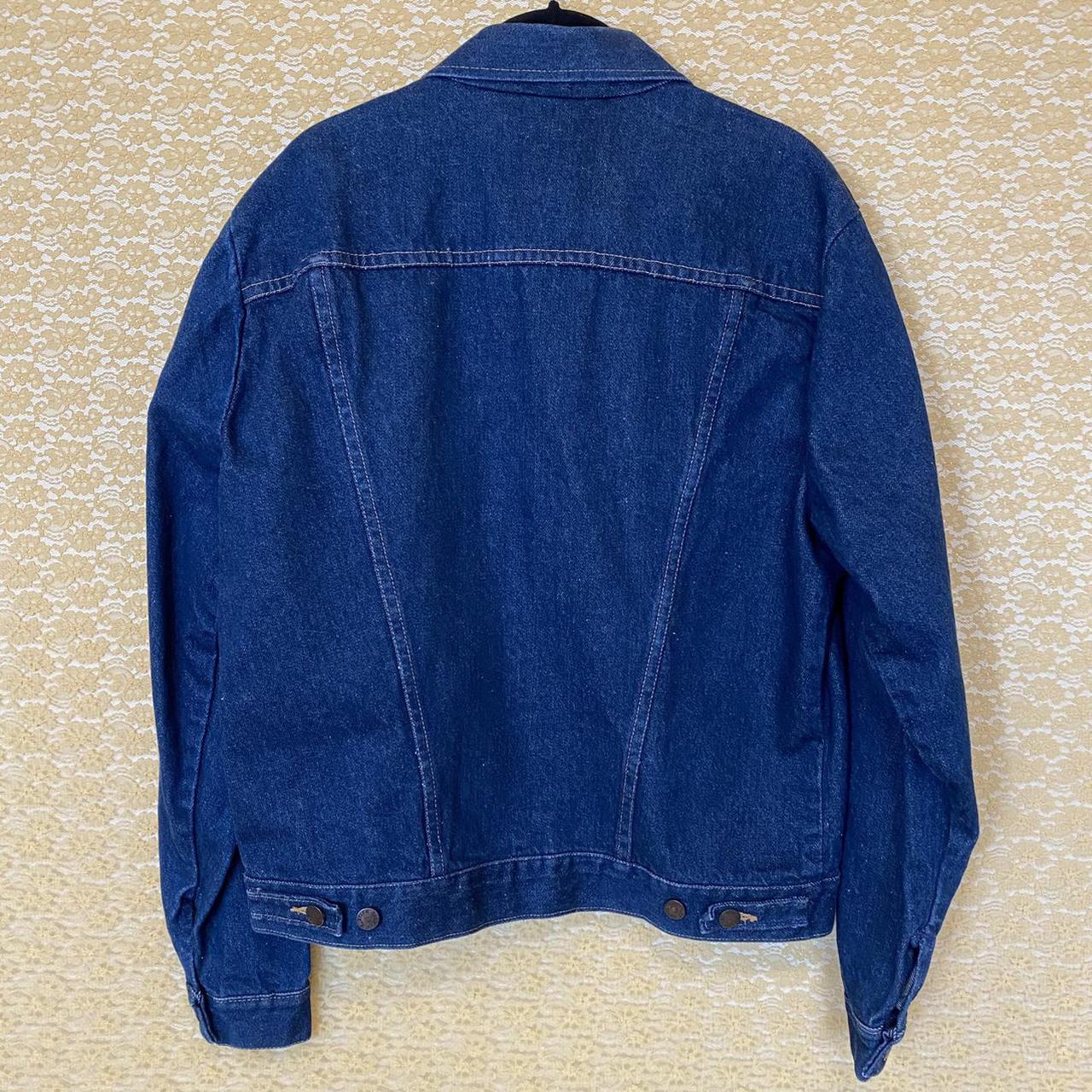 Vintage 70s 80s Rustler denim Jacket darkwash Size:... - Depop