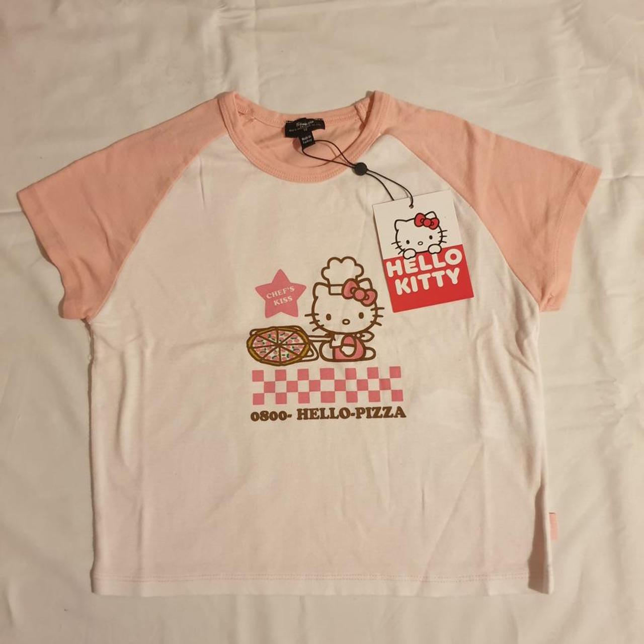 New girl order Hello Kitty hello pizza tee - U.K.... - Depop