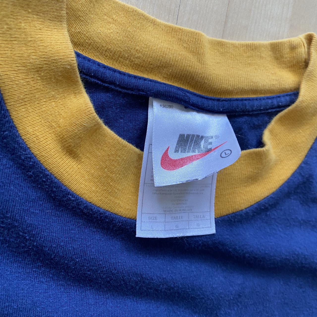 Vintage Nike T-shirt. Centre swoosh and spellout... - Depop