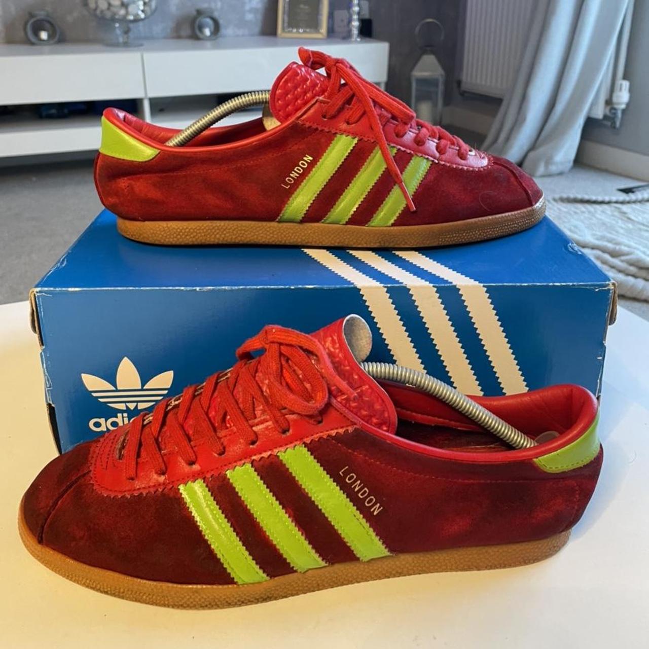 Adidas London Uk Size 10 Custom Colour Way.... - Depop