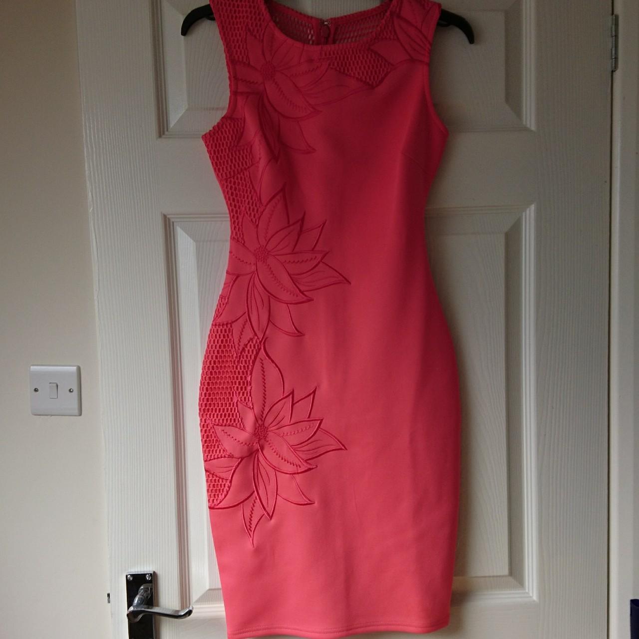 Lipsy coral dress sale