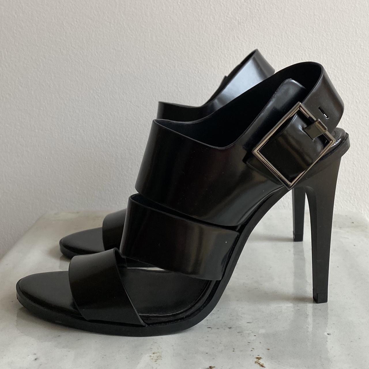 Leather sandal heels from Zara. They are very very... - Depop
