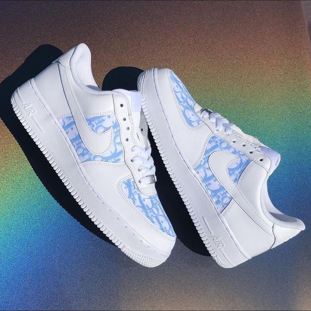 Custom Butterfly Air-Force 1's 👟🦋 Message for any - Depop