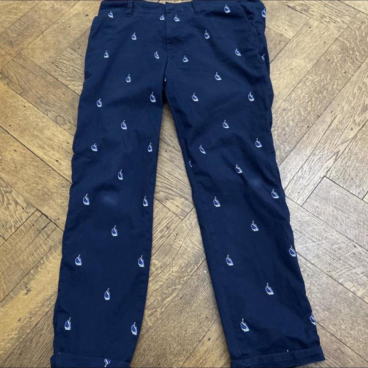 Product Image 1 - Nautica yacht print navy trousers.