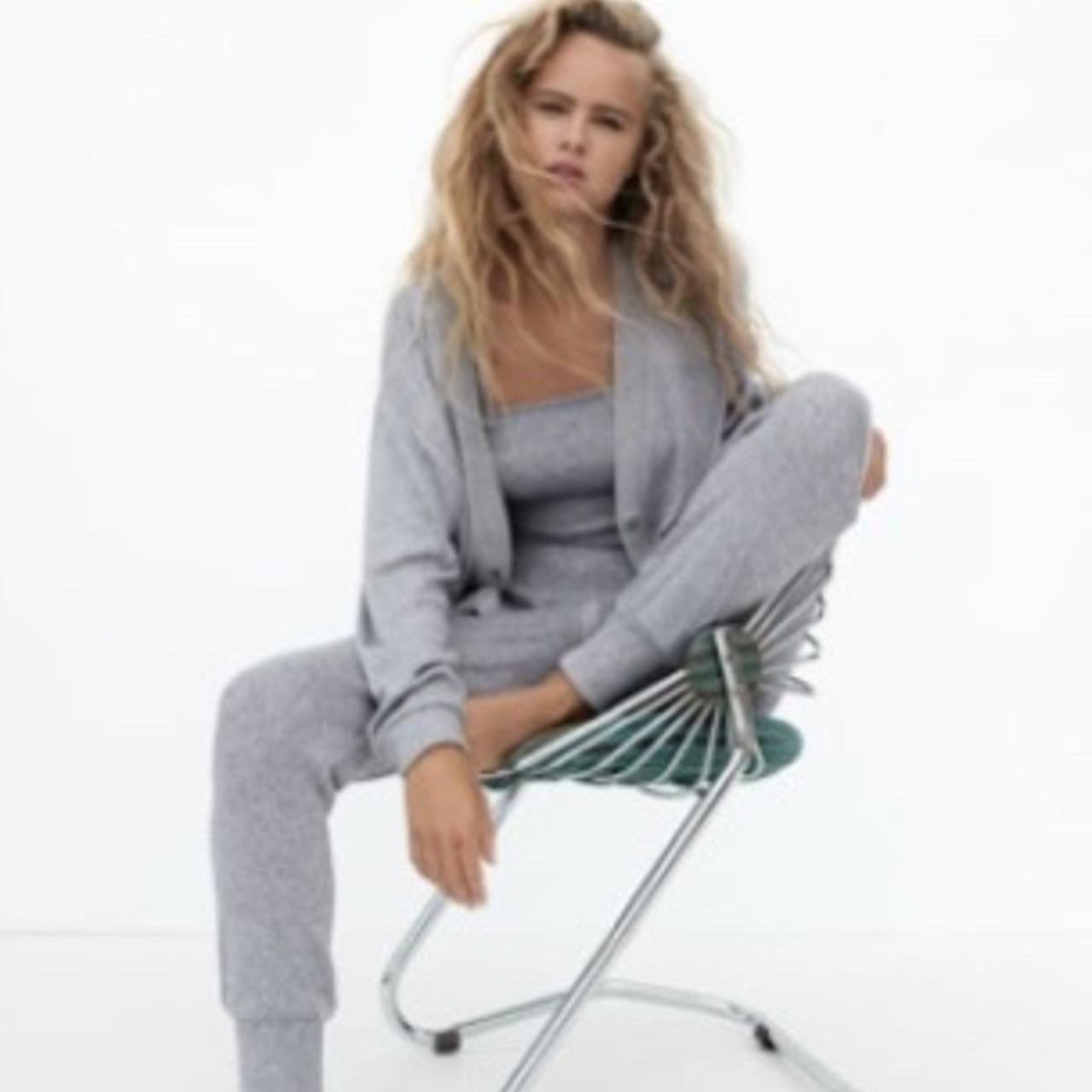 ZARA soft touch crop top and cardigan set im the... Depop