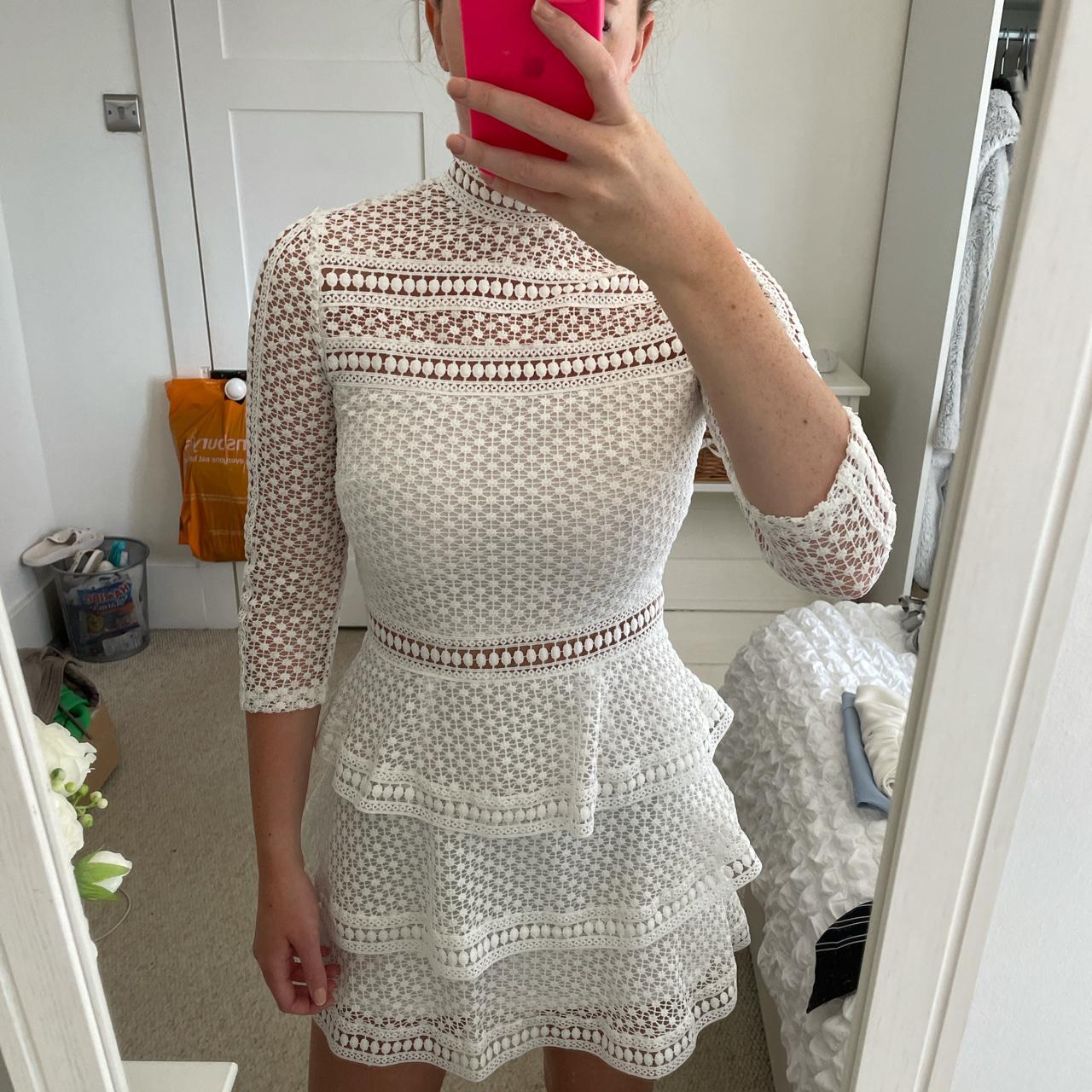 Plt white outlet lace dress